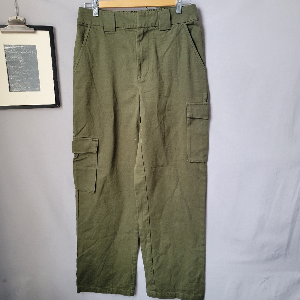 Aritzia Tna Utility Cotton Cargo Pants Army Green M
